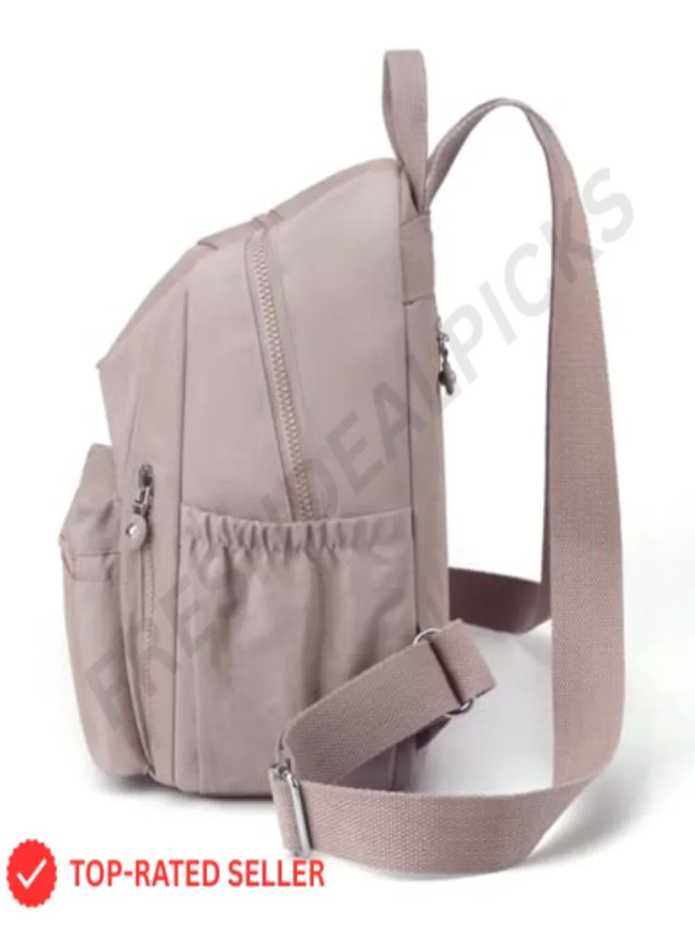 Mini Women's Nylon Backpack Purse Casual Daypack with 10 Pockets Fits iPad